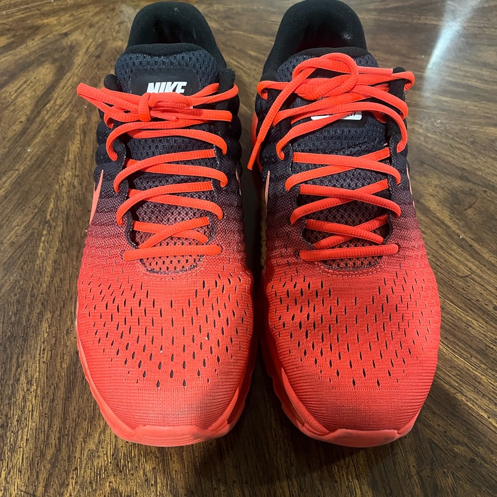 Nike Black and Red Air Max 2017